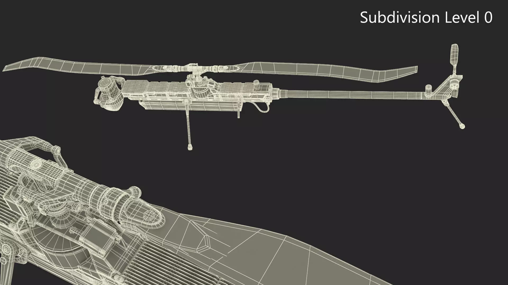 Military Surveillance Drone Rigged 3D model_16