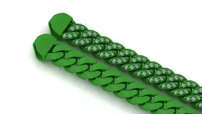 7MM STRICK MIAMI CUBAN LINK PONG SET FOR BRACELET OR NECKLACE 3D print model