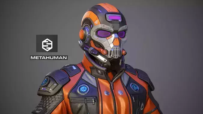 Sci-Fi Clothing Pack 02 Low-poly 3D model