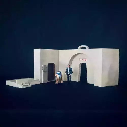 Mos Eisley Cantina Entrance Exterior Diorama 3D print model