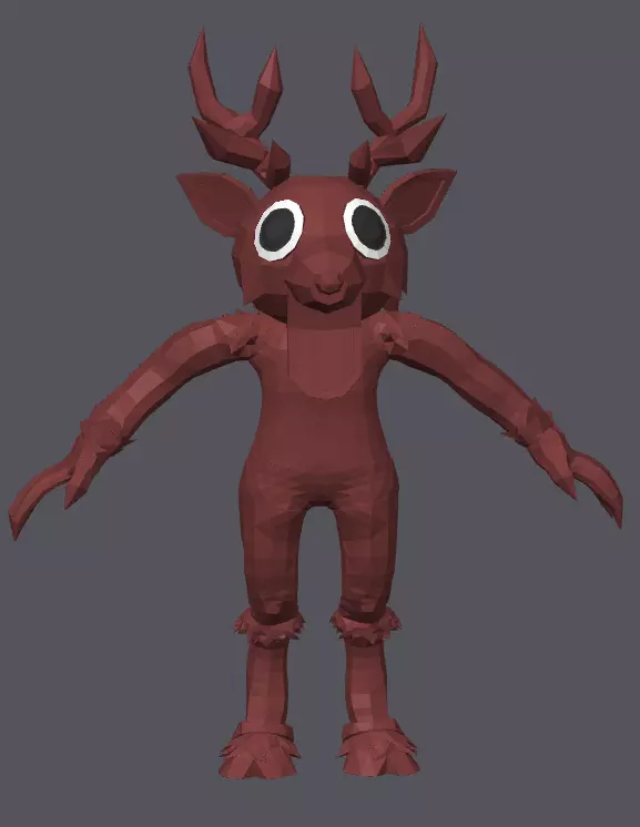 99 nights in the forest deer roblox 3D print model_0