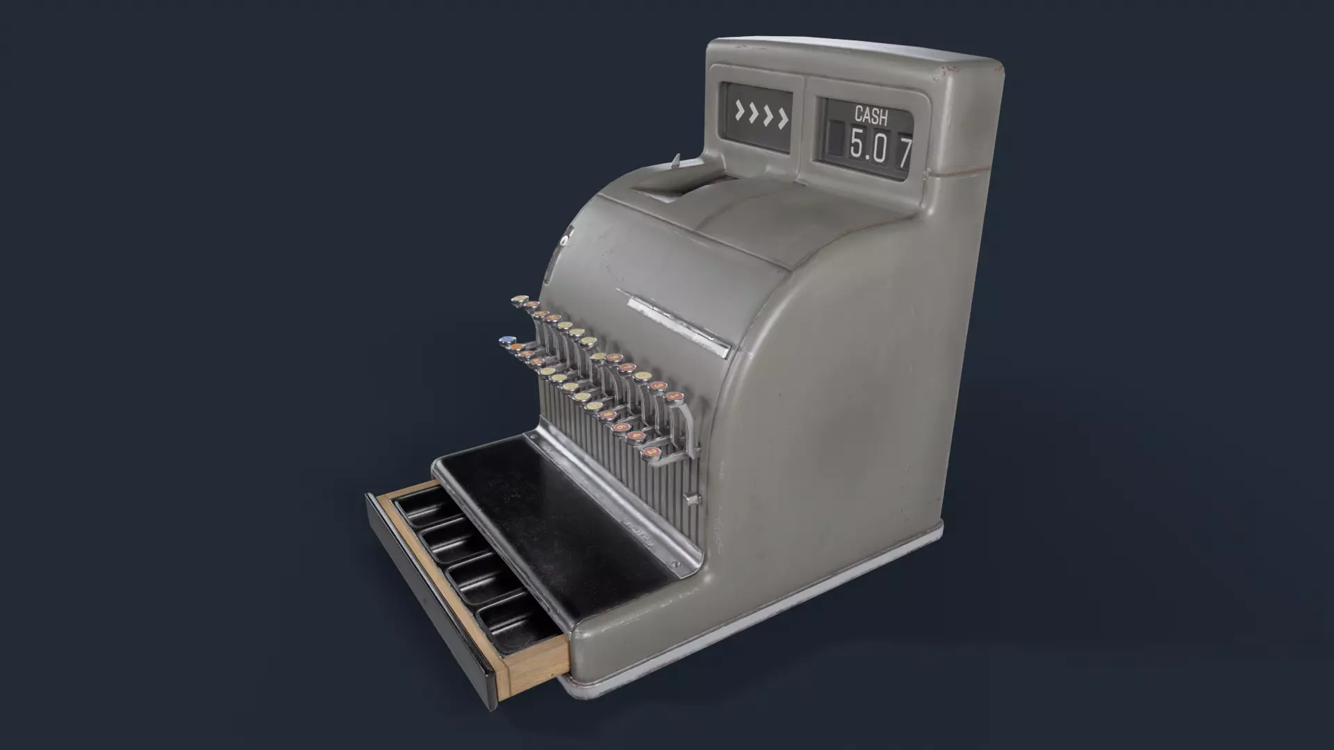 Cash Register - Lowpoly Game Ready 3D Model Low-poly 3D model_3