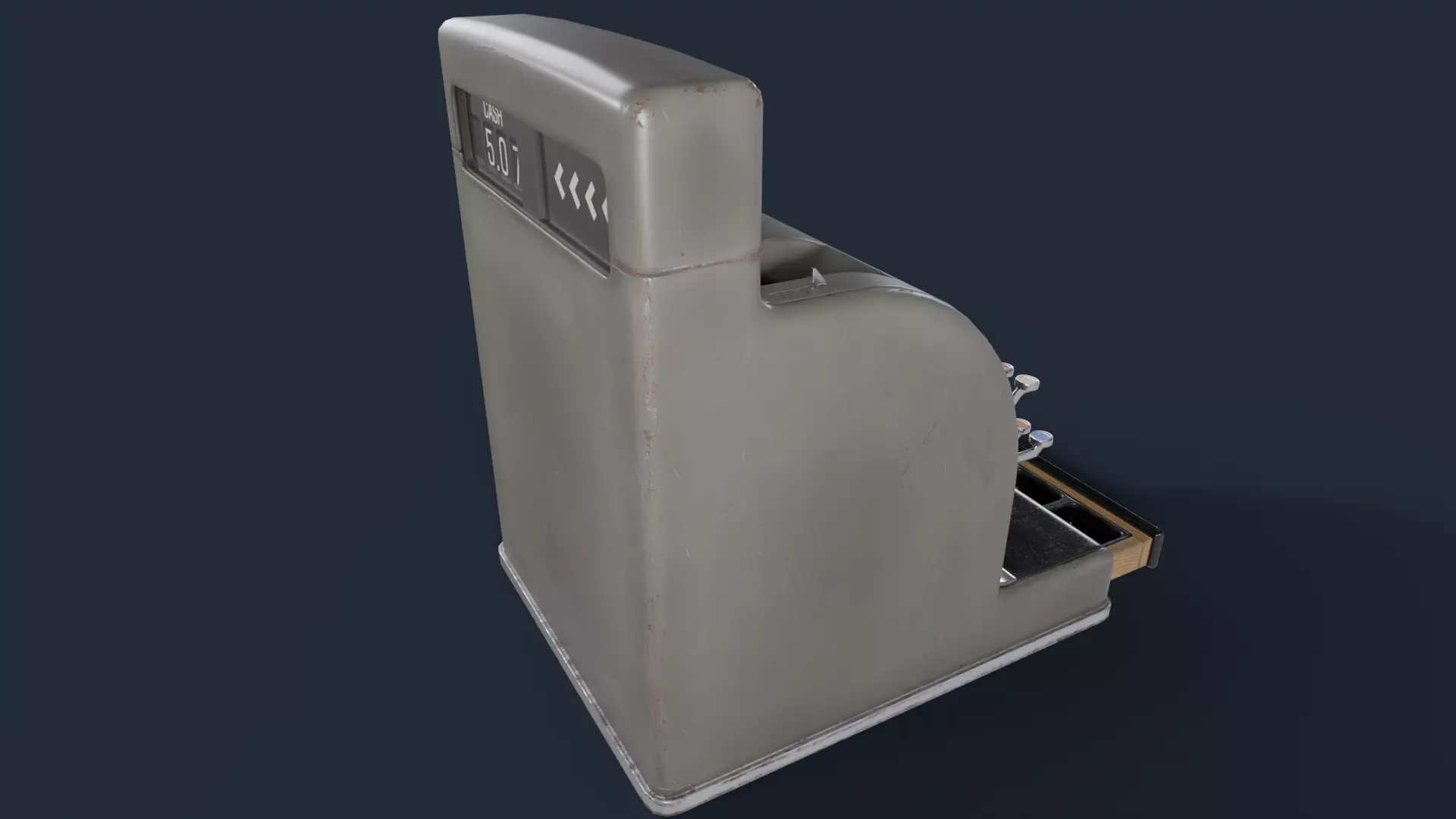 Cash Register - Lowpoly Game Ready 3D Model Low-poly 3D model_5