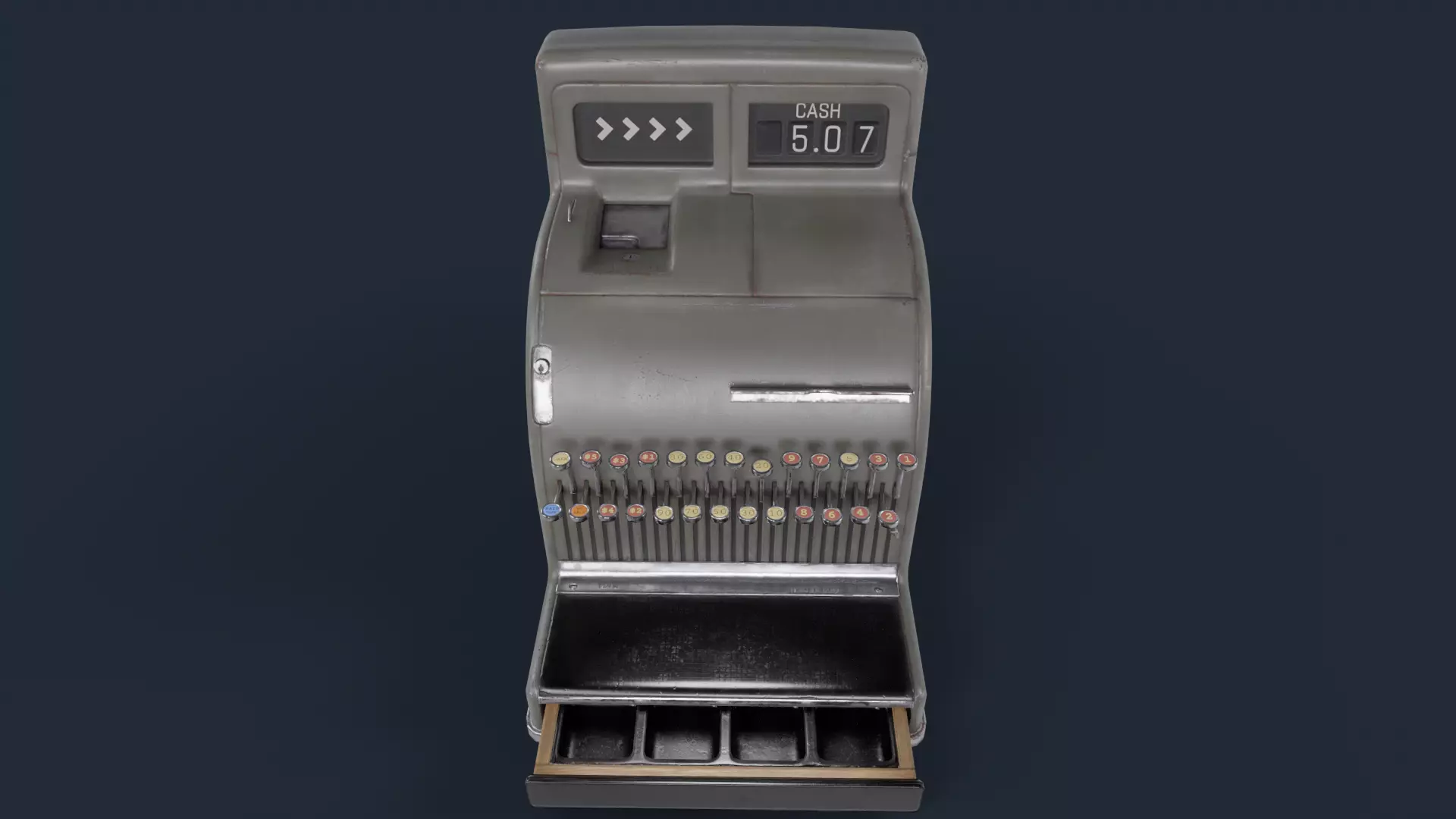 Cash Register - Lowpoly Game Ready 3D Model Low-poly 3D model_2