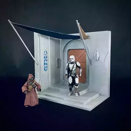 Nevarro Greef Karga Headquarters Entrance Diorama