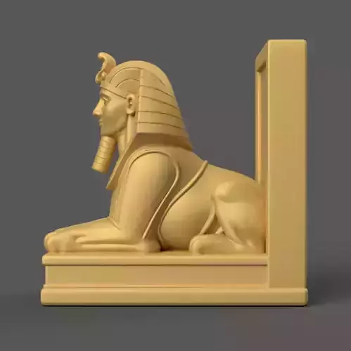 Ancient Egyptian Sphinx Bookend Decor 3D print model