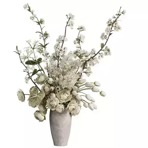 Flower In Vase 90 3D model Flower In Vase 90 3D model