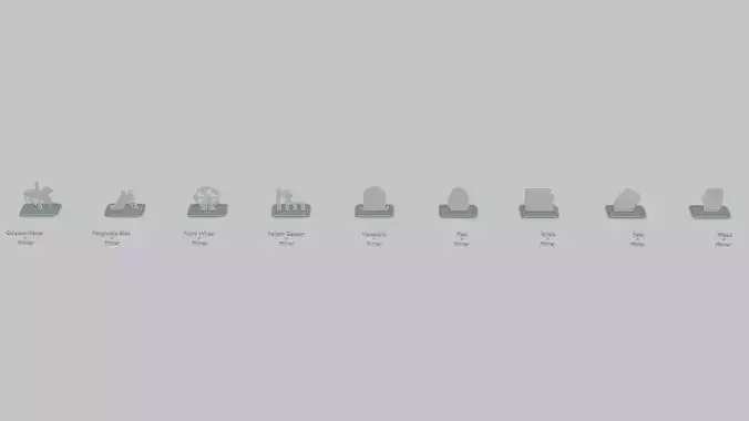 Emoji Statues Construction Objects Collection 3D print model