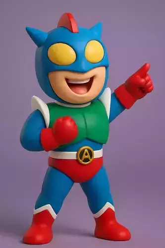 Action Kamen 3d Model