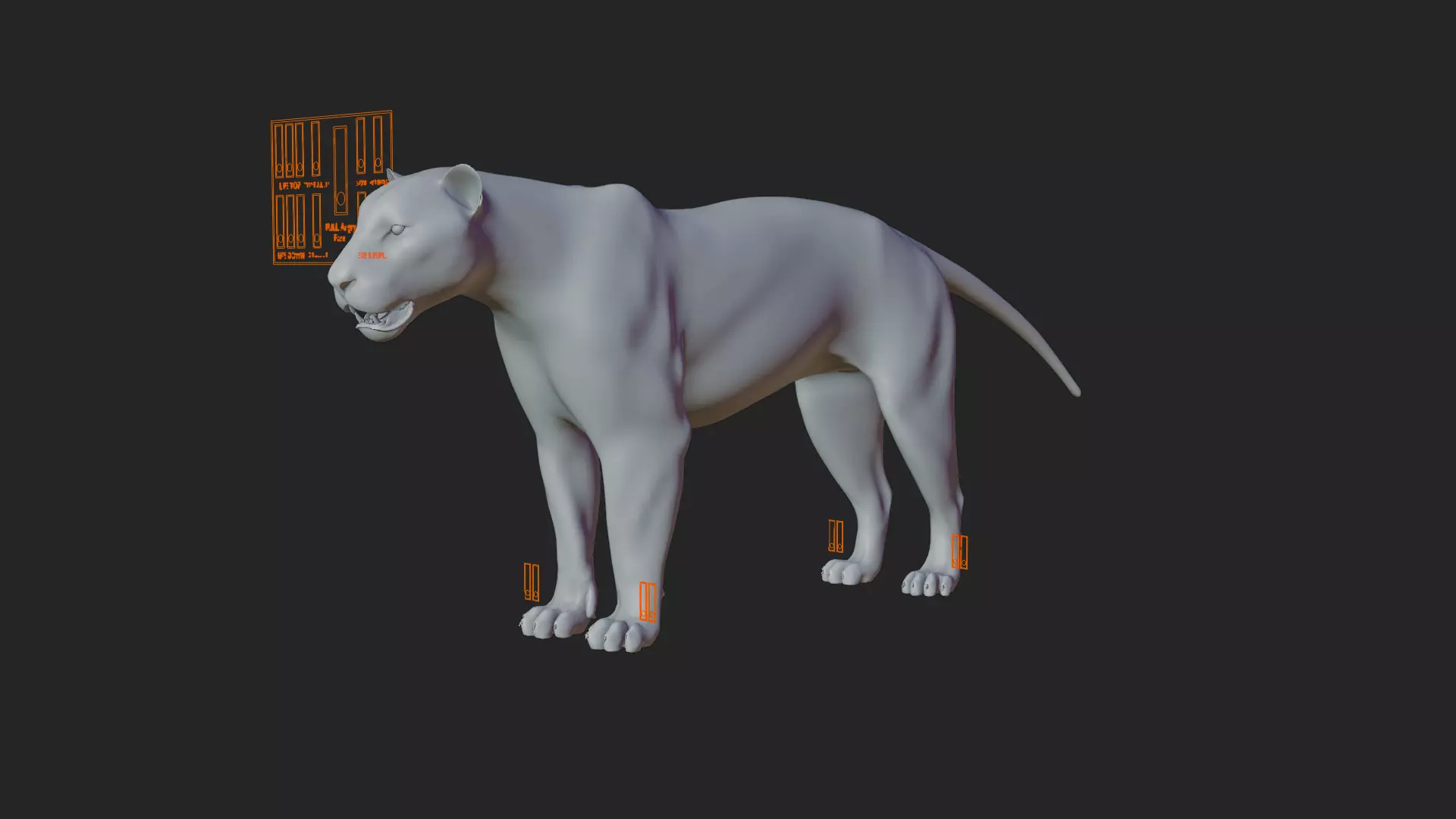 Lioness 3D model_16