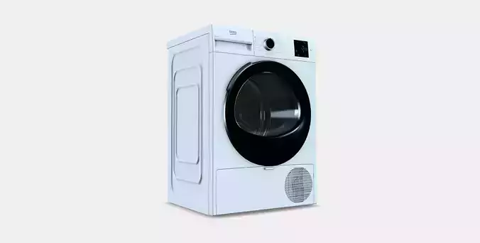 Beko BM3T38230W Heat pump tumble dryer E 3D model