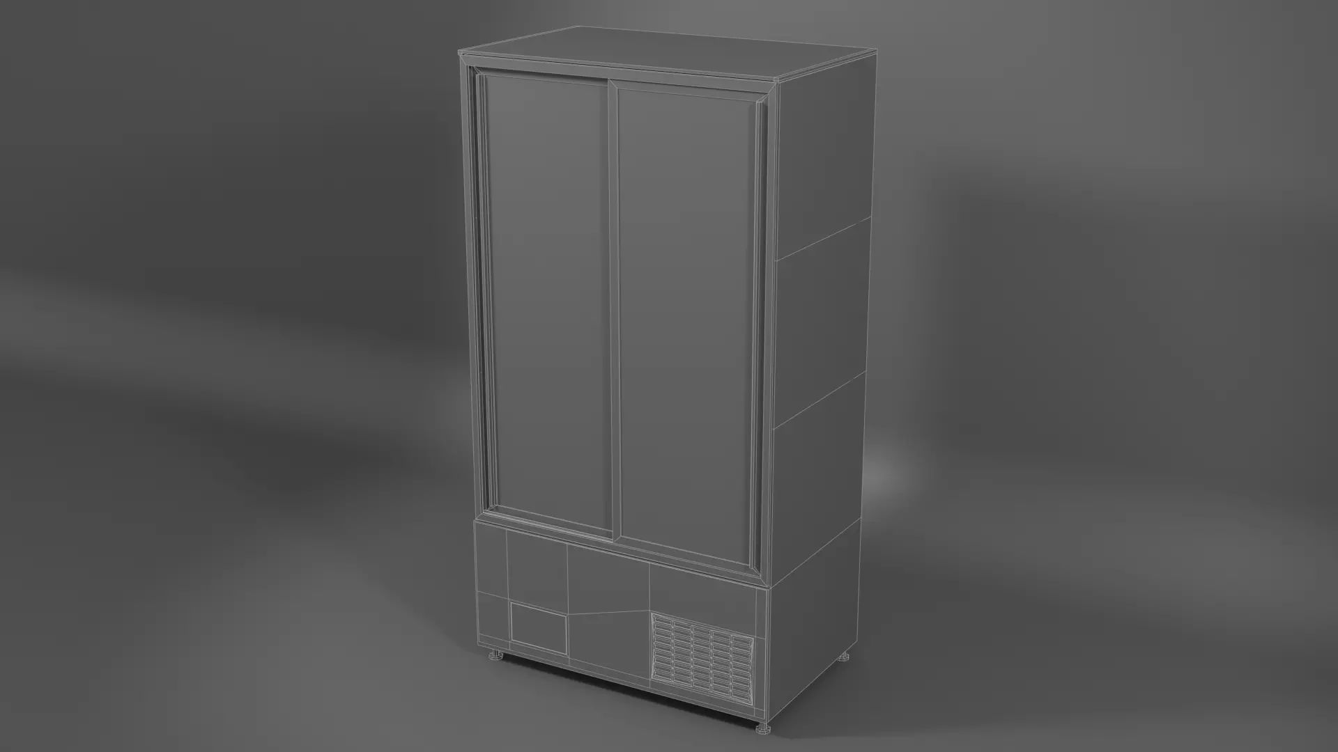 Refrigerated Display Case Low-poly 3D model_5