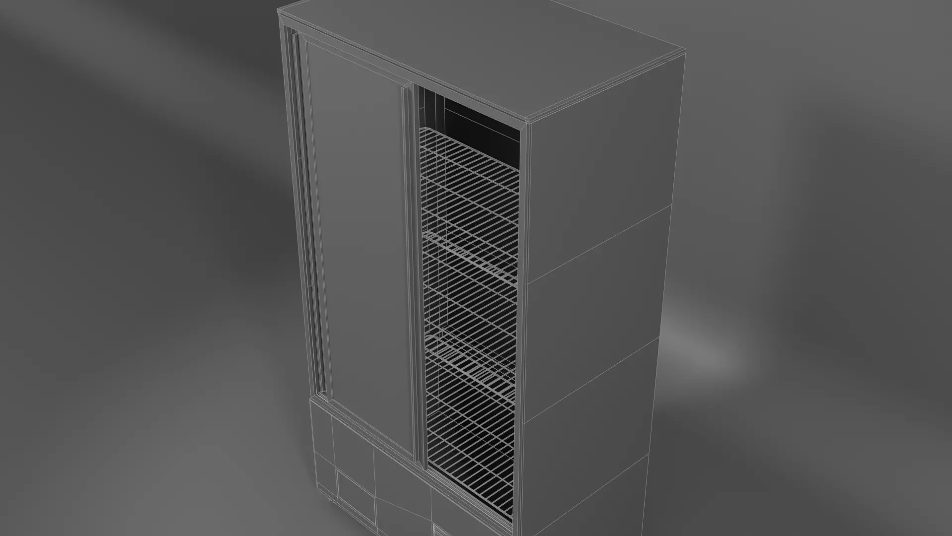 Refrigerated Display Case Low-poly 3D model_6