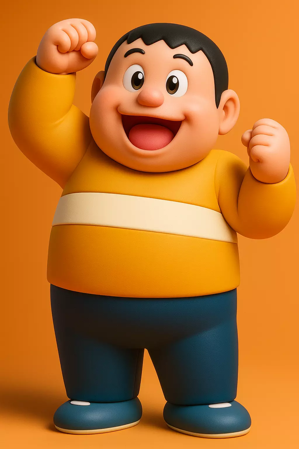 Gian - Doraemon 3d Model 3D print model_1