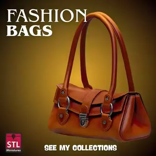 Fashion Fantasy Bag STL File Stylish Mini Handbag for 3D 3D print model