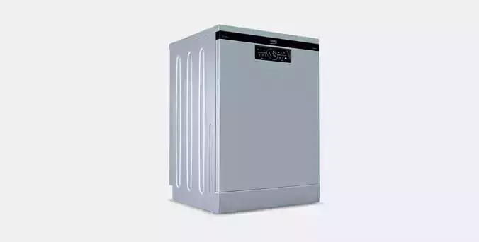 Beko BDFN26530W Freestanding dishwasher 3D model