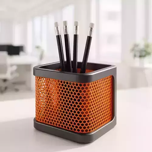 Honeycomb Pattern Pen Holder  Hexagon Organizer