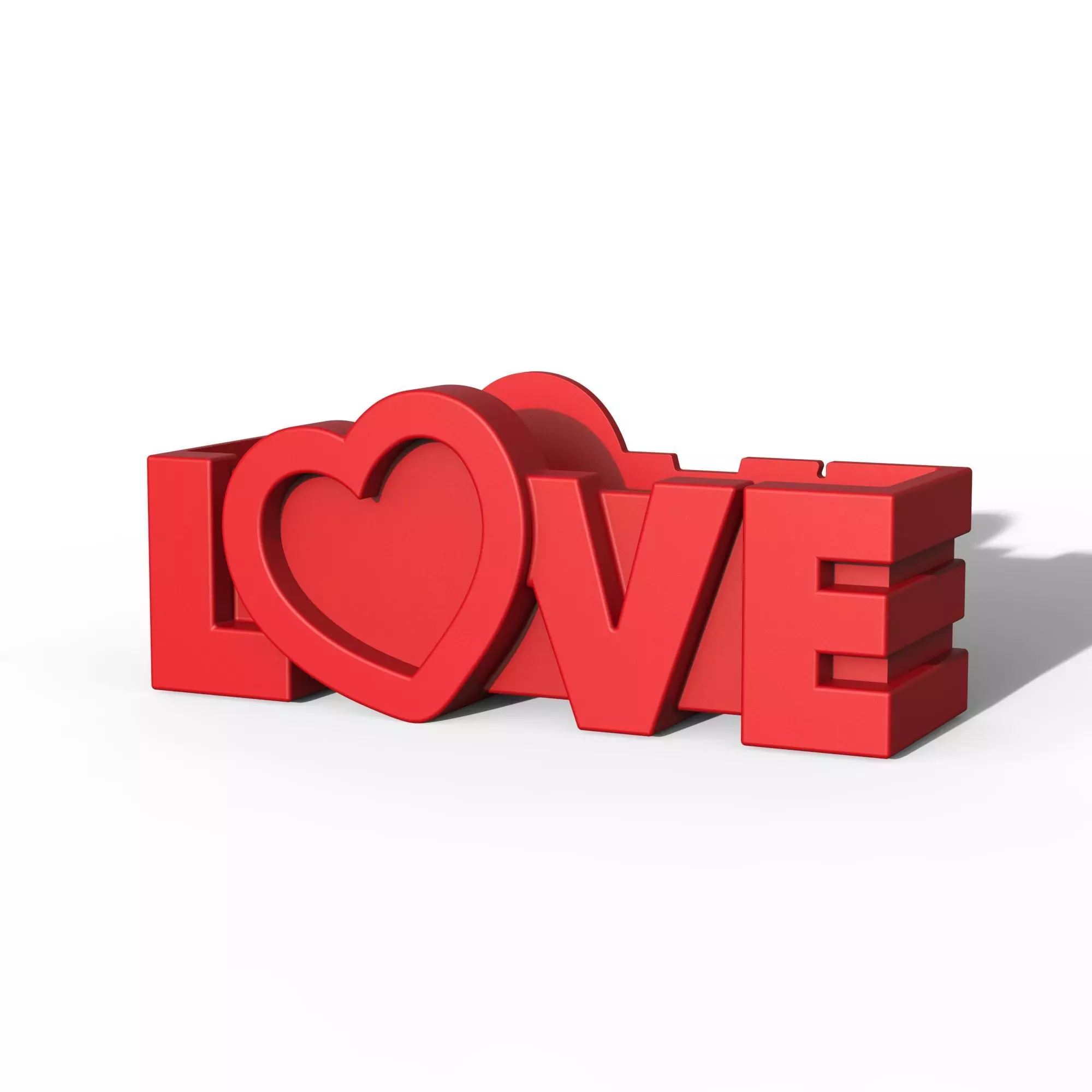 Love Frame Planter  Heart Shape Frame  for Valentines Day Gift 3D print model_5