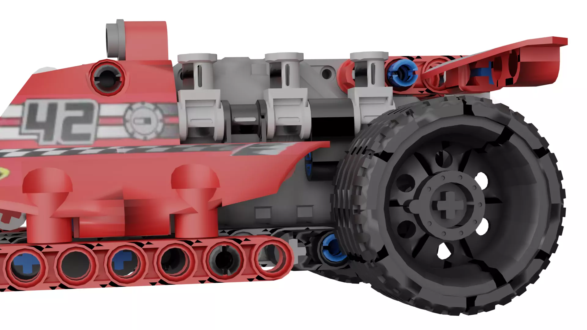 LEGO Race Car Low-poly 3D model_3