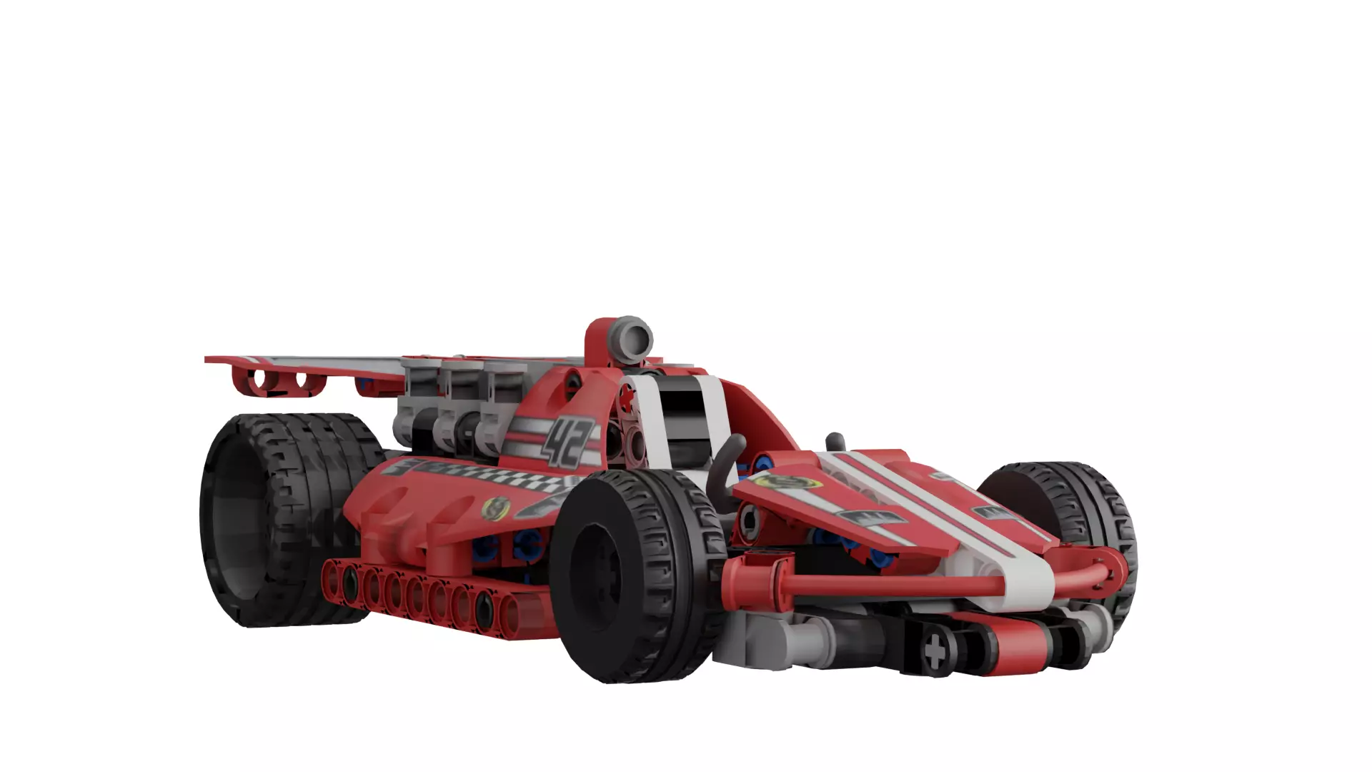 LEGO Race Car Low-poly 3D model_0