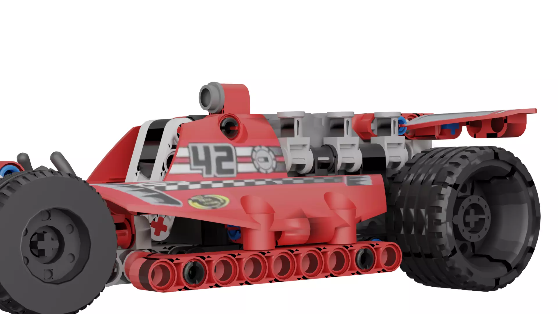 LEGO Race Car Low-poly 3D model_10