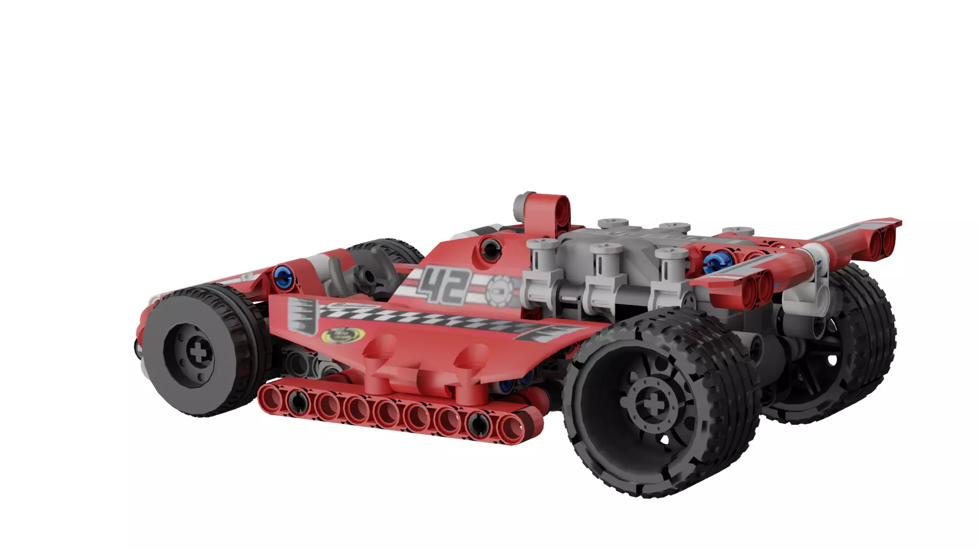 LEGO Race Car Low-poly 3D model_8