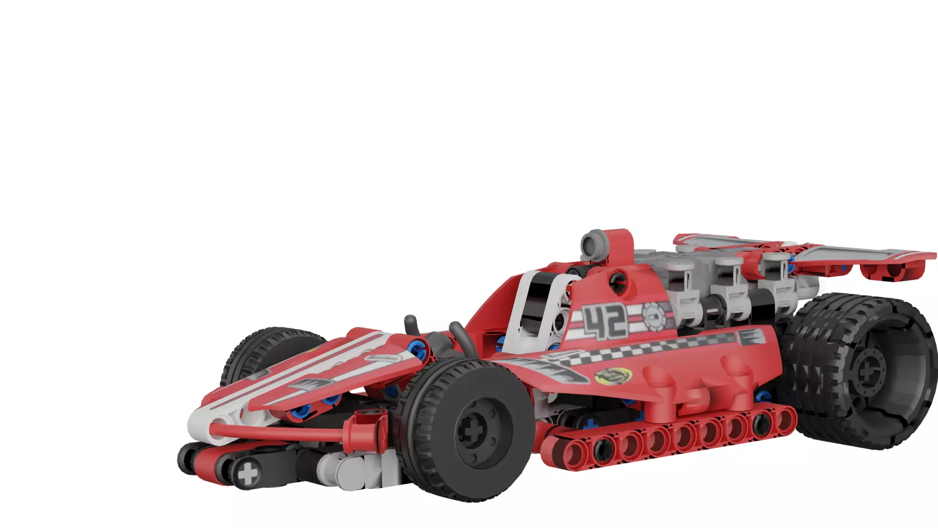 LEGO Race Car Low-poly 3D model_1