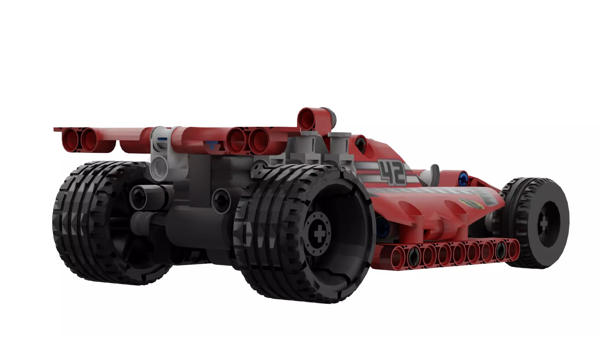 LEGO Race Car Low-poly 3D model_6