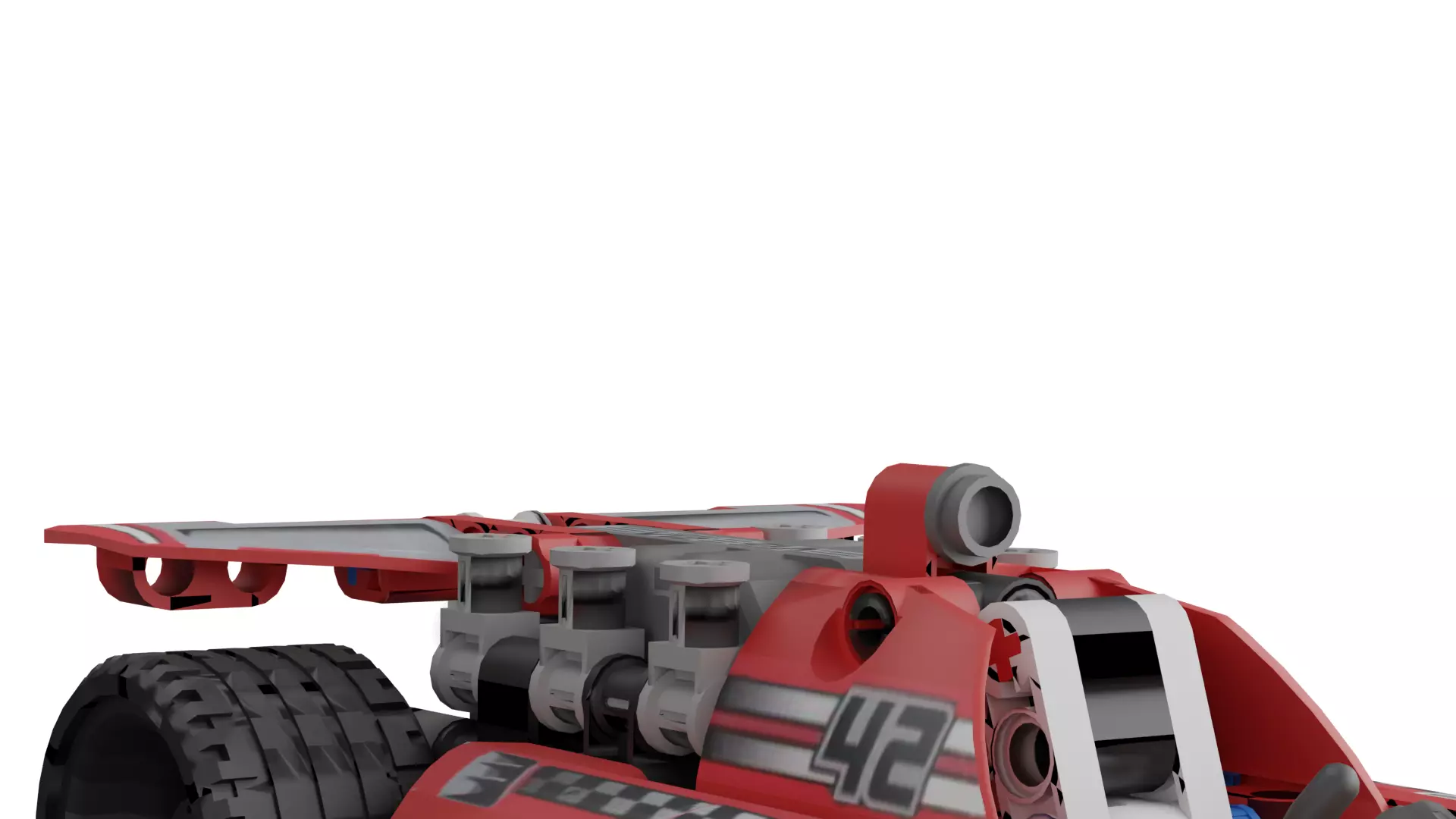 LEGO Race Car Low-poly 3D model_5