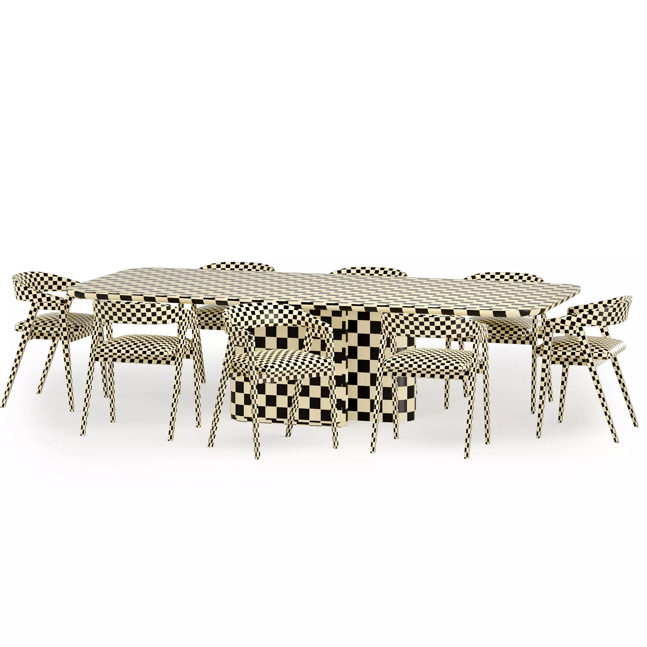 trevor chair with echo table 3D model_5