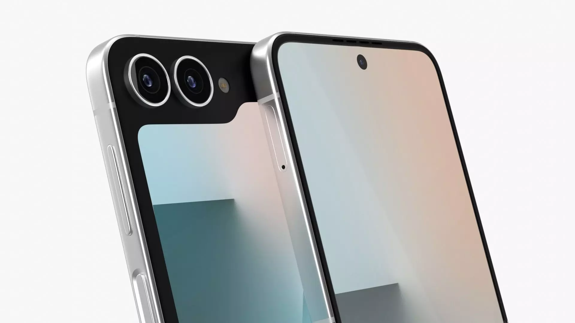 Samsung Galaxy Z Flip 7 FE Low-poly 3D model_5