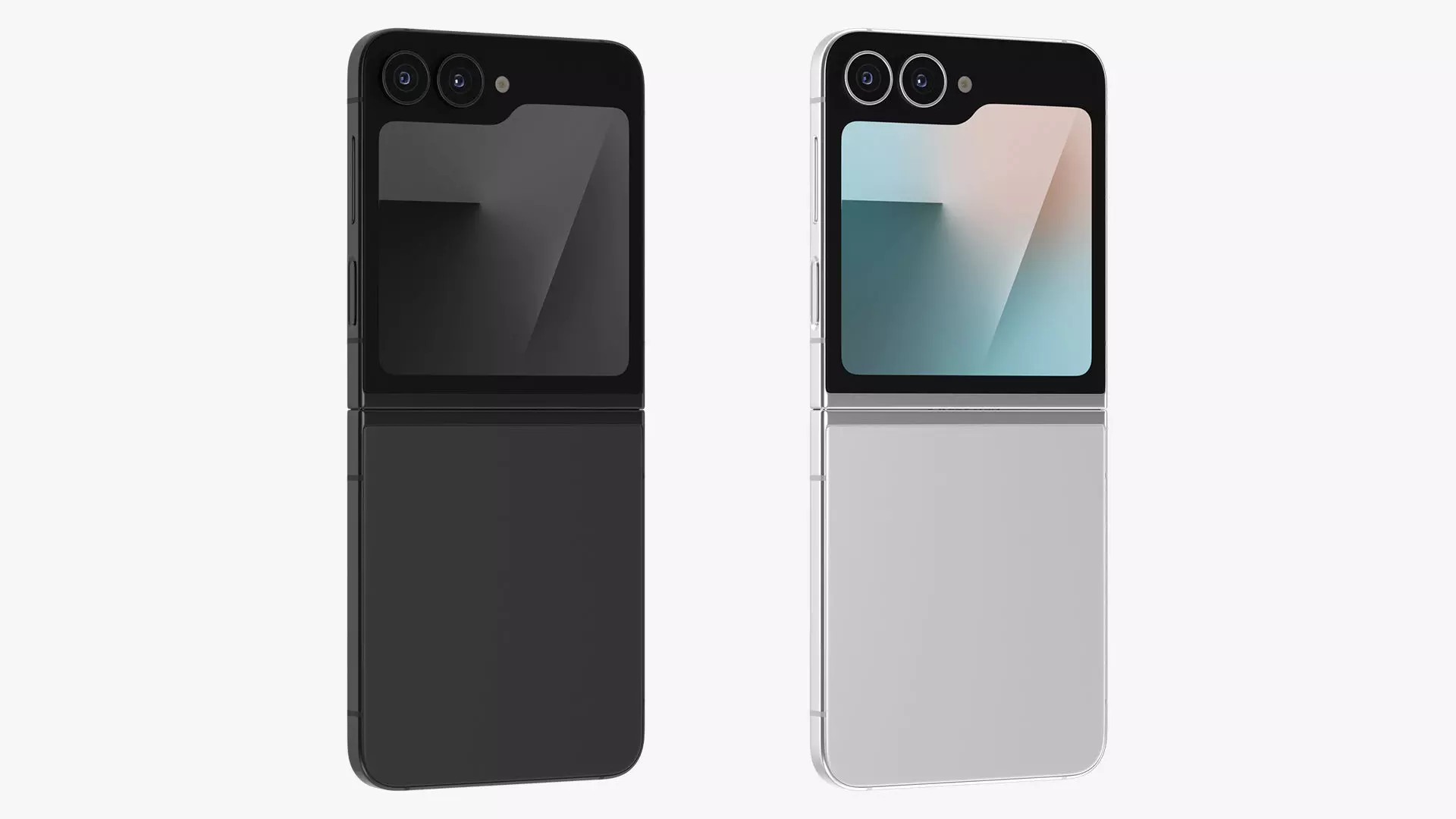 Samsung Galaxy Z Flip 7 FE Low-poly 3D model_2