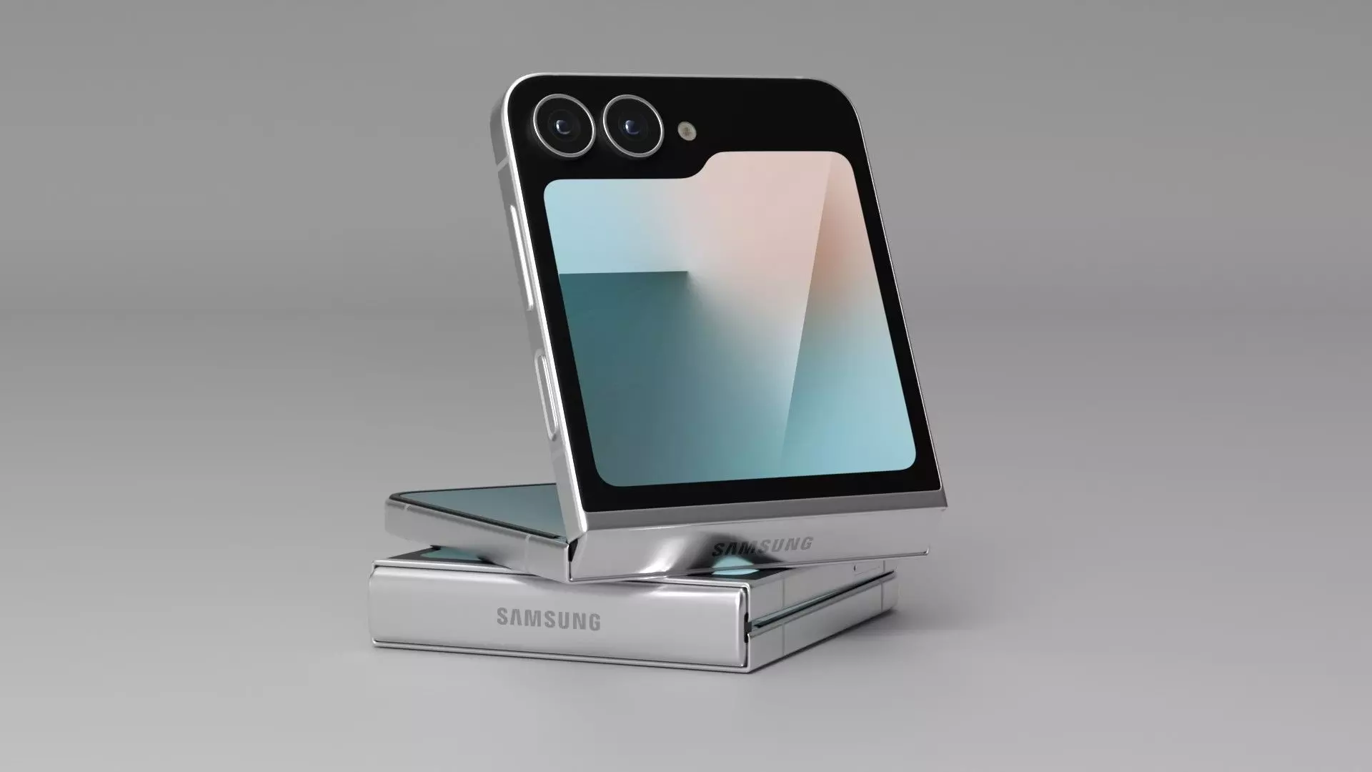 Samsung Galaxy Z Flip 7 FE Low-poly 3D model_8