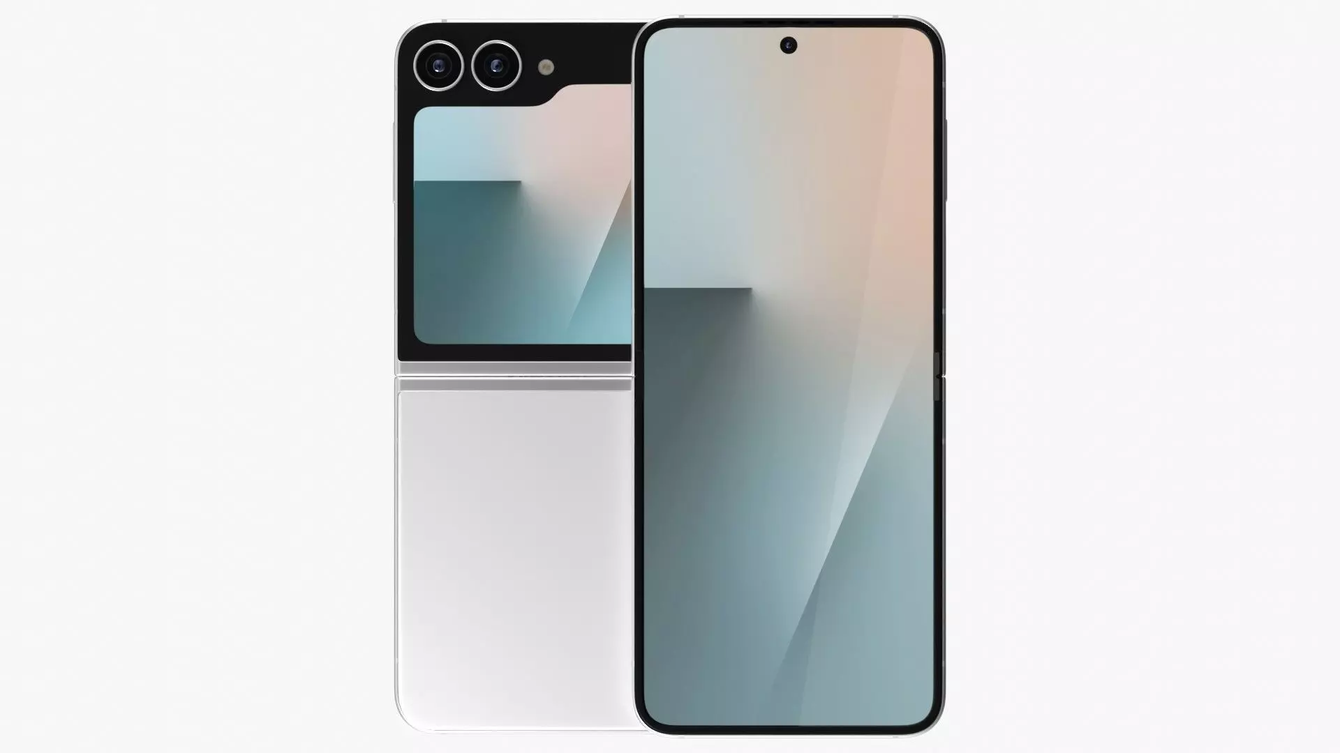 Samsung Galaxy Z Flip 7 FE Low-poly 3D model_3