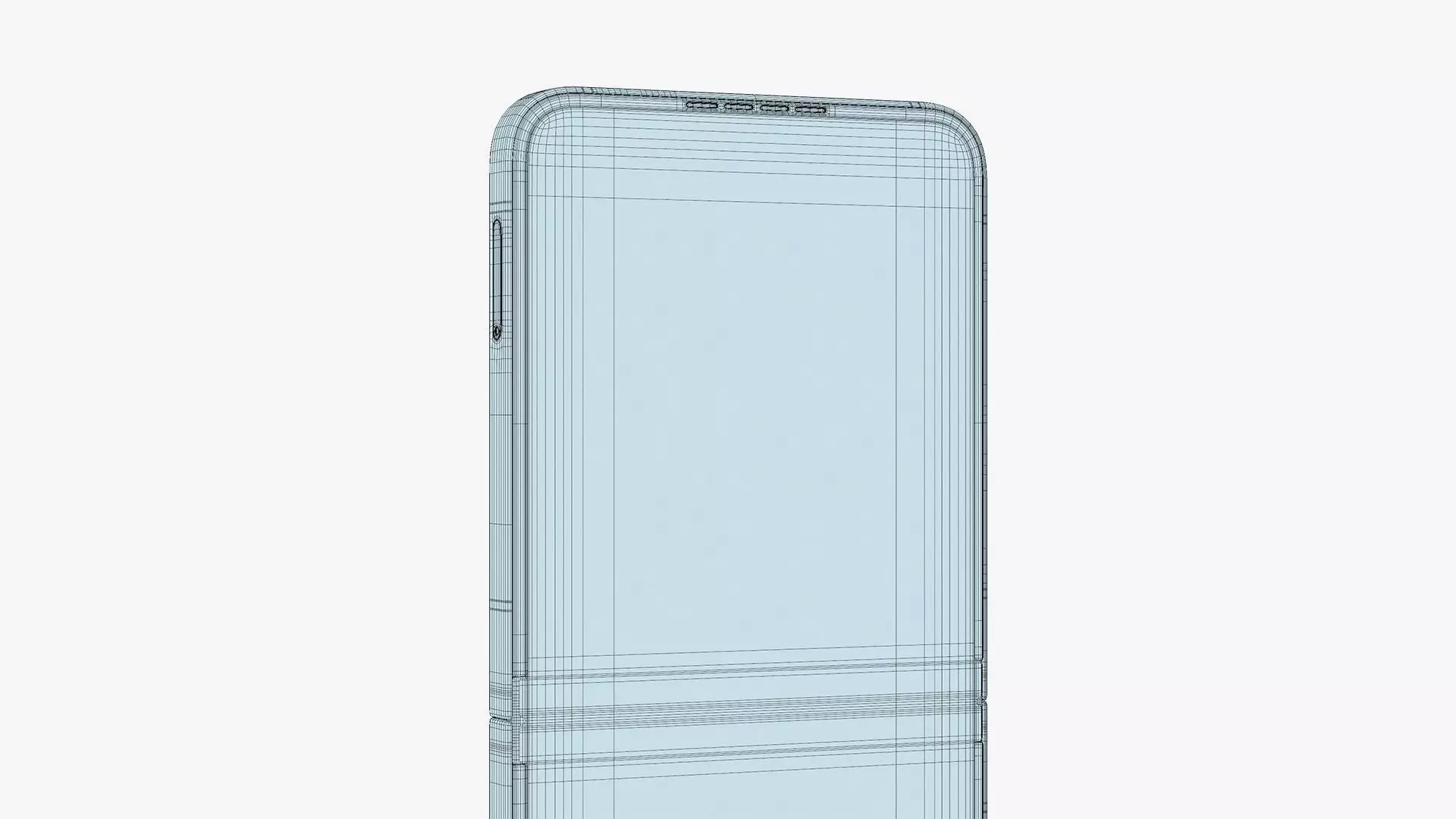 Samsung Galaxy Z Flip 7 FE Low-poly 3D model_25