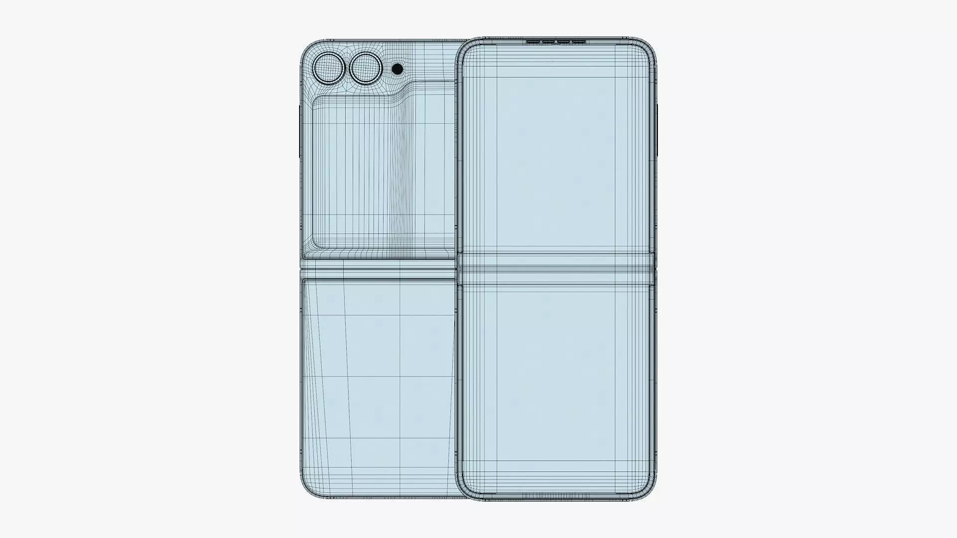 Samsung Galaxy Z Flip 7 FE Low-poly 3D model_23