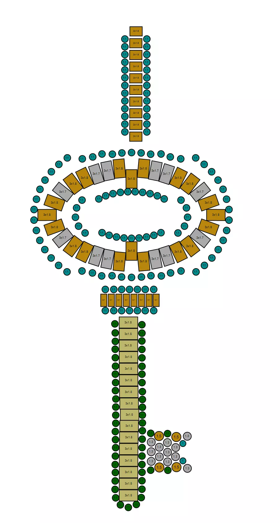 Custom Lock Key Diamond Pendnat - Love Key Nacklace 3D print model_16