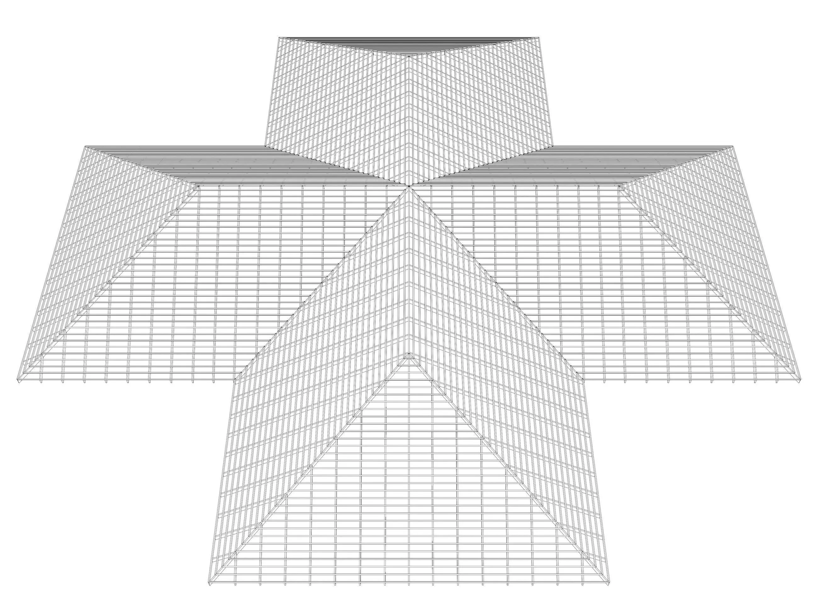 Roof structure 25O14 3D model_7