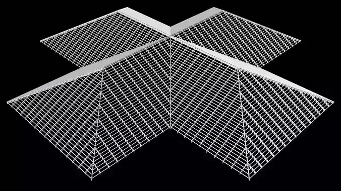 Roof structure 25O14 3D model