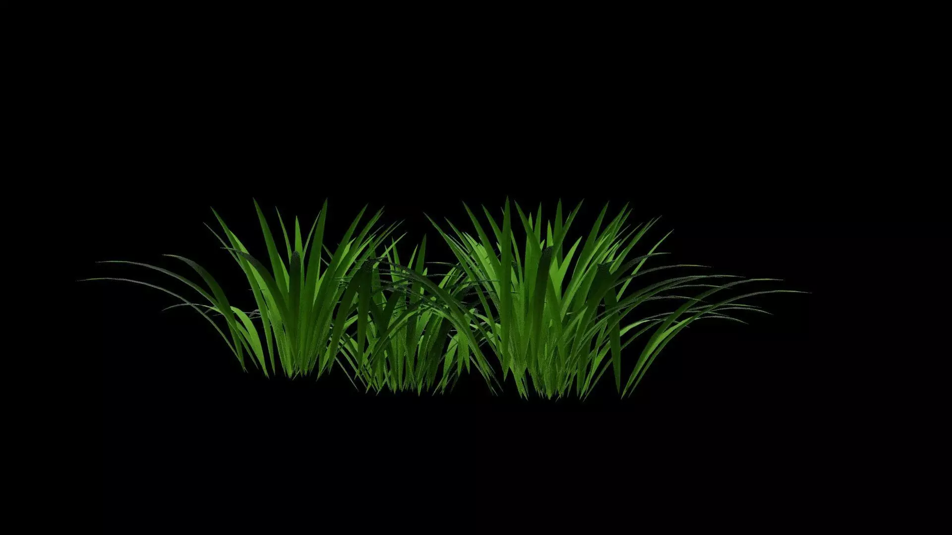 Grass Patch Low-poly 3D model_5