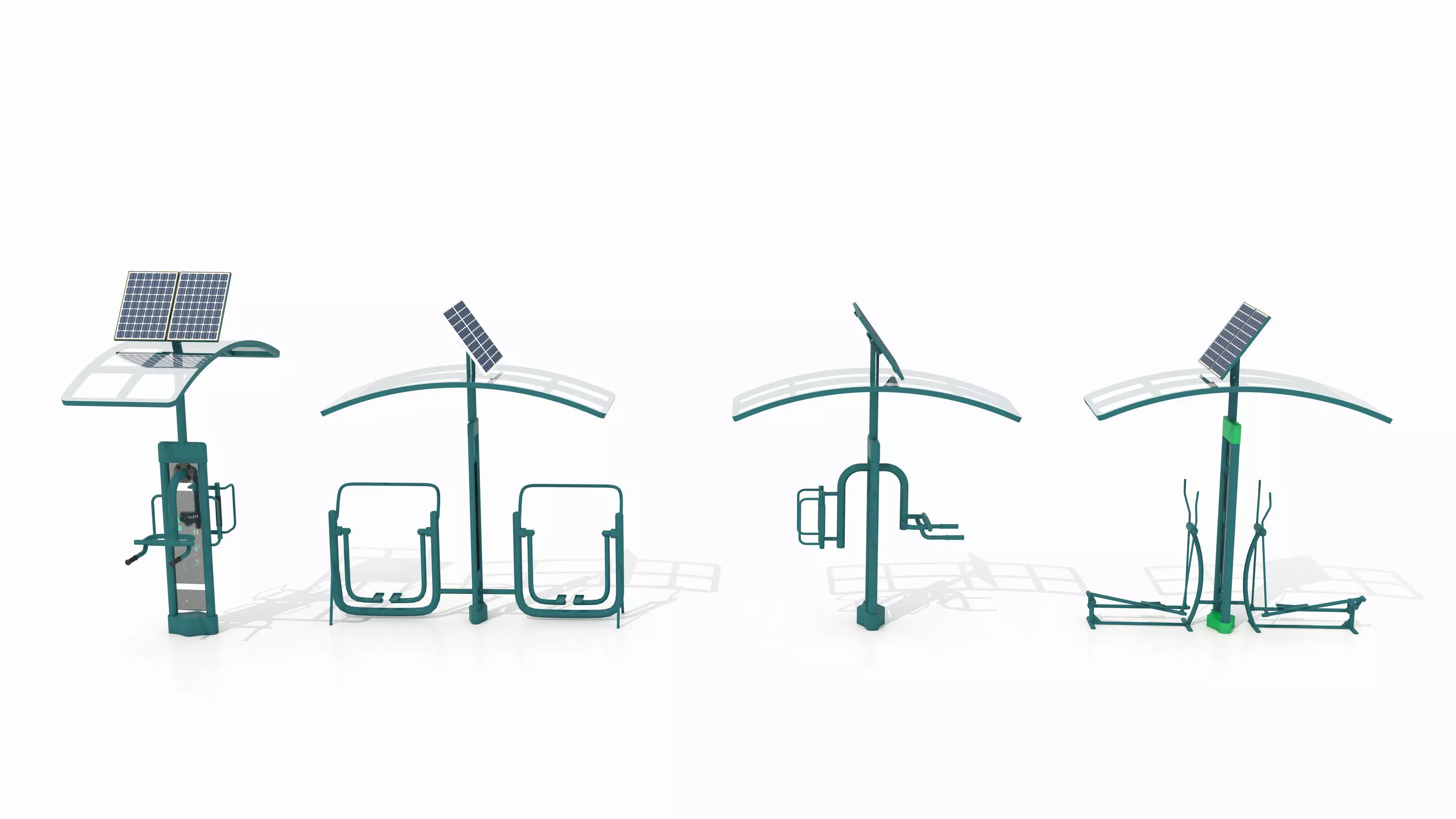 Outdoor intelligent fitness equipment 3D model