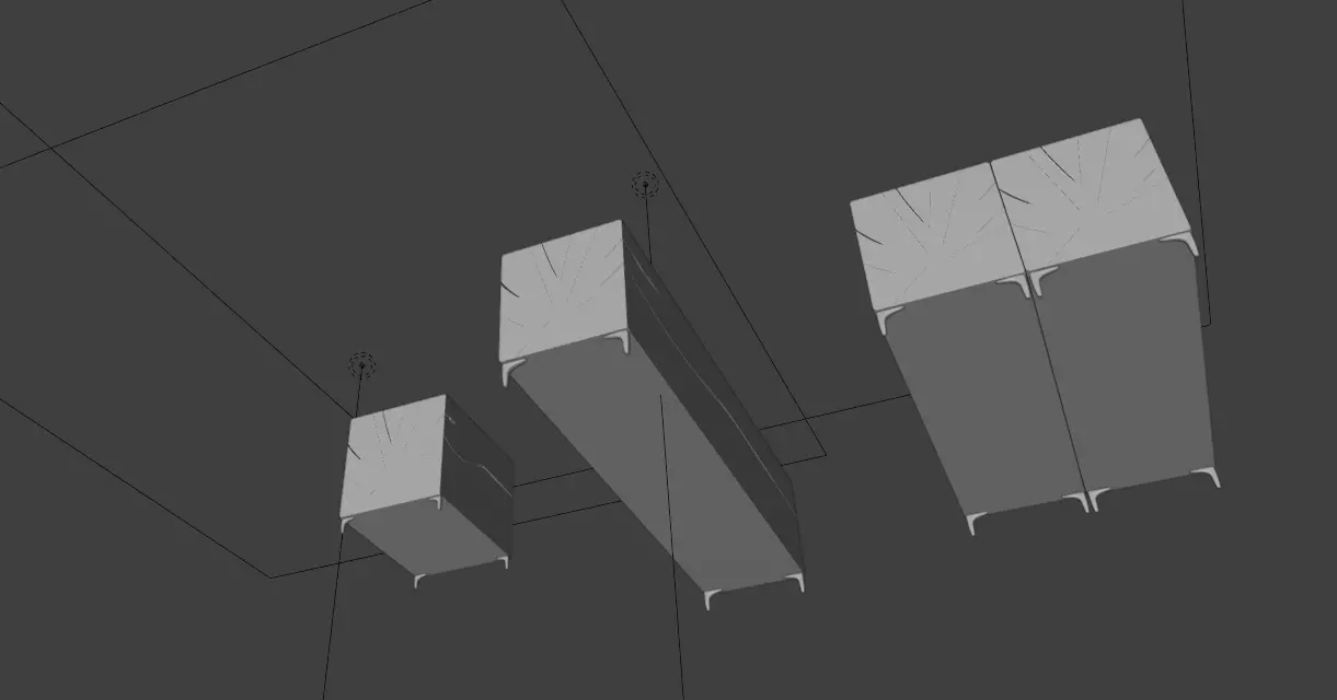 Wood Table for coffee and candel 3D model_5