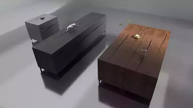 Wood Table for coffee and candel