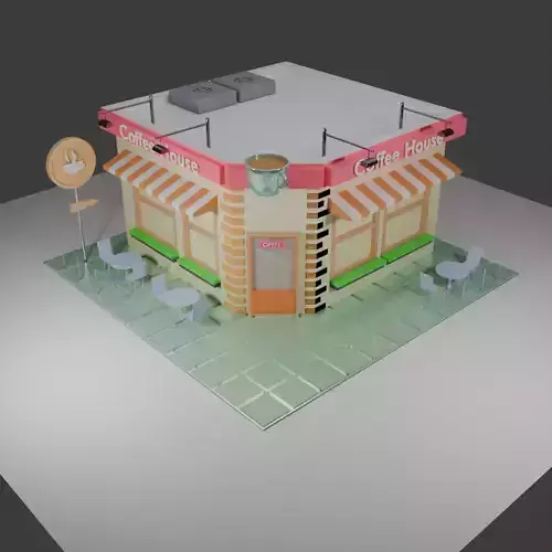 3d low poly catroon models 