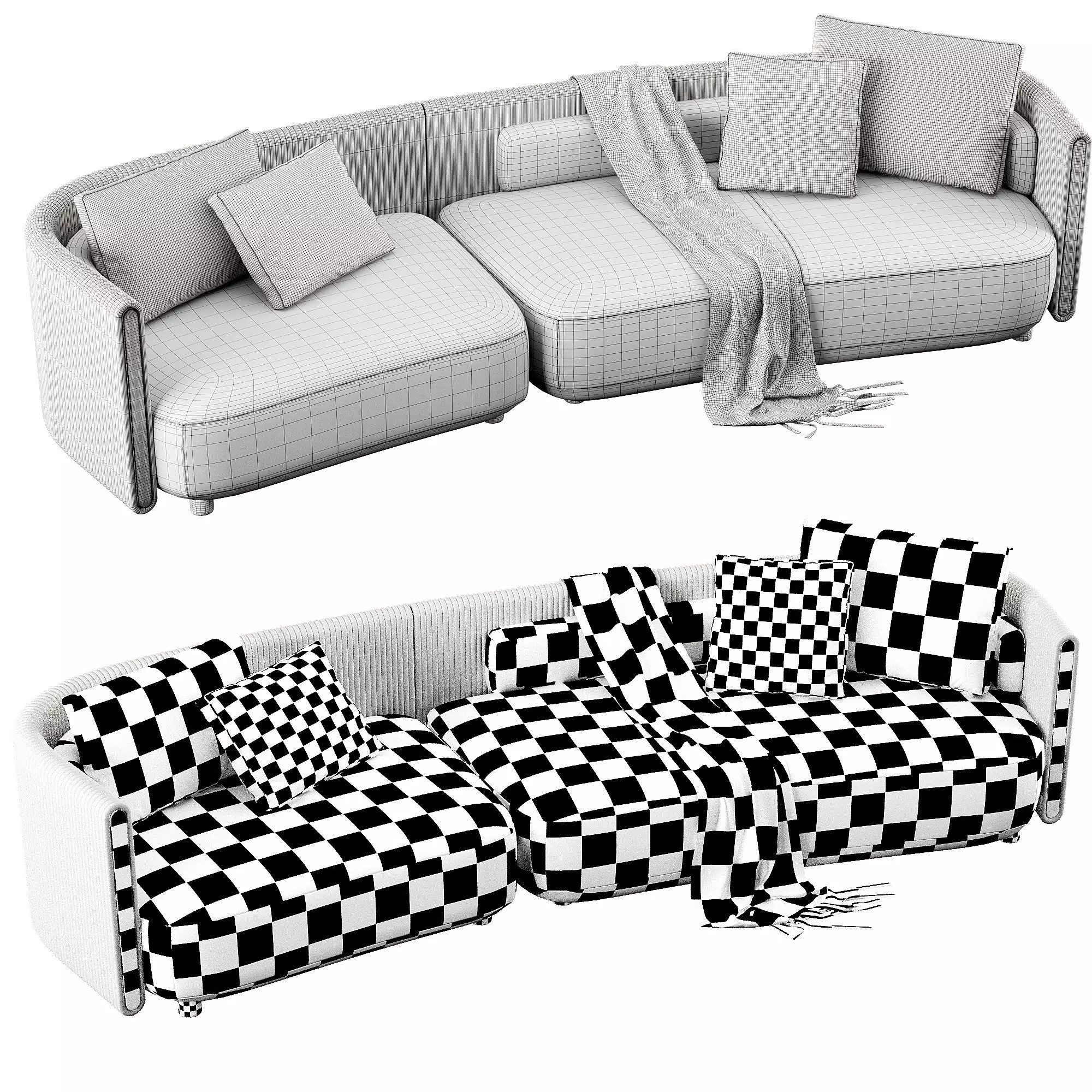 Bezier Cord Outdoor 3D model_7