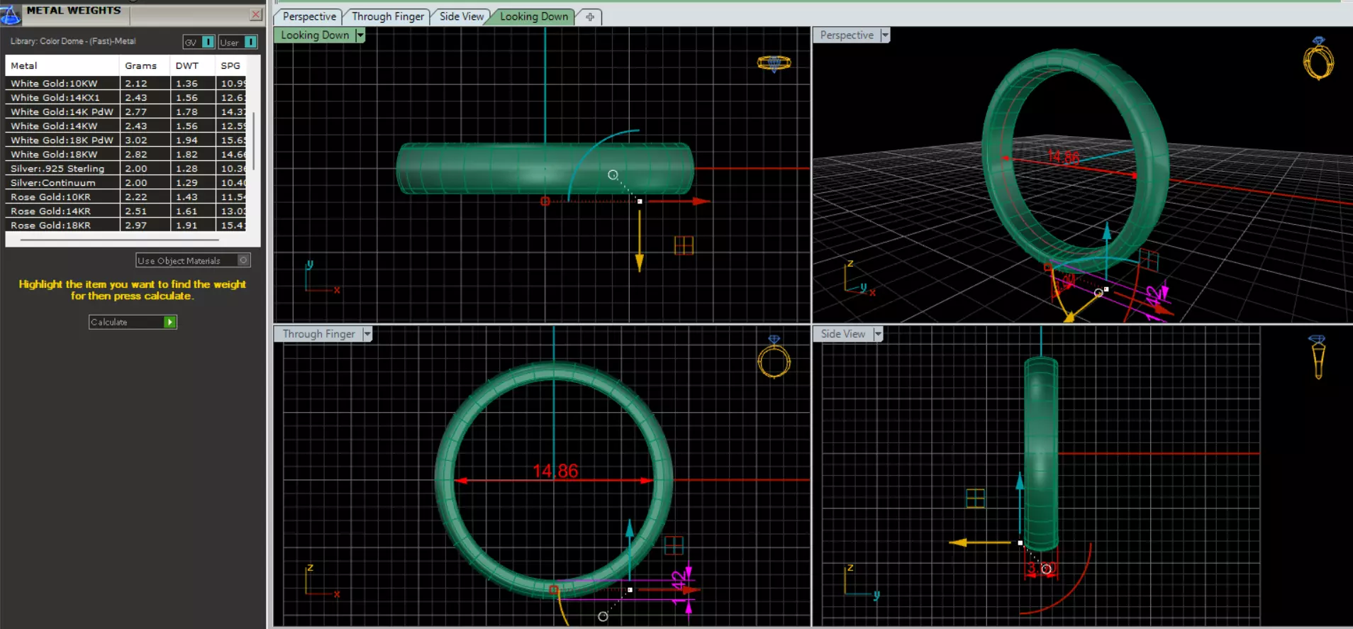 Set of Classic Wedding Bands 3D Ring Model 3D print model_12