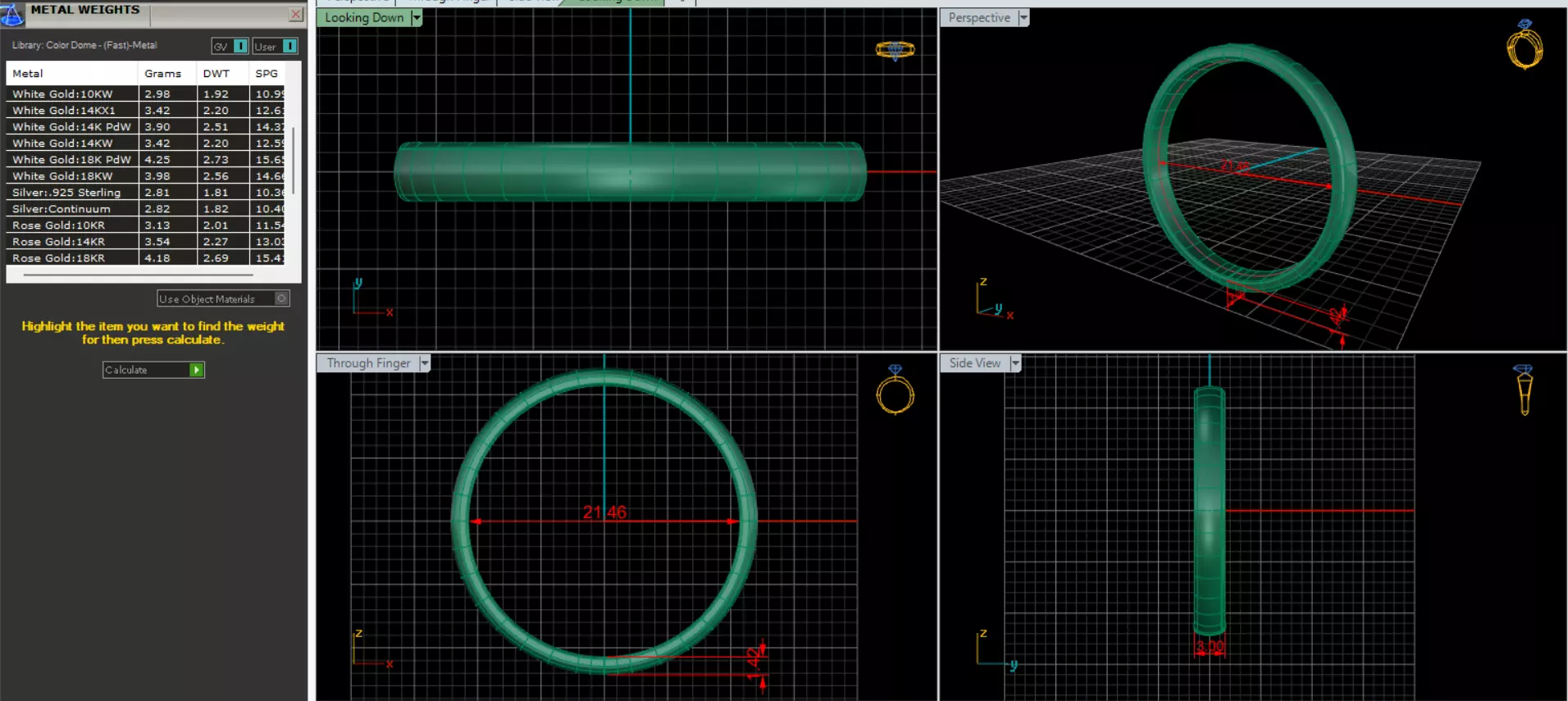 Set of Classic Wedding Bands 3D Ring Model 3D print model_8