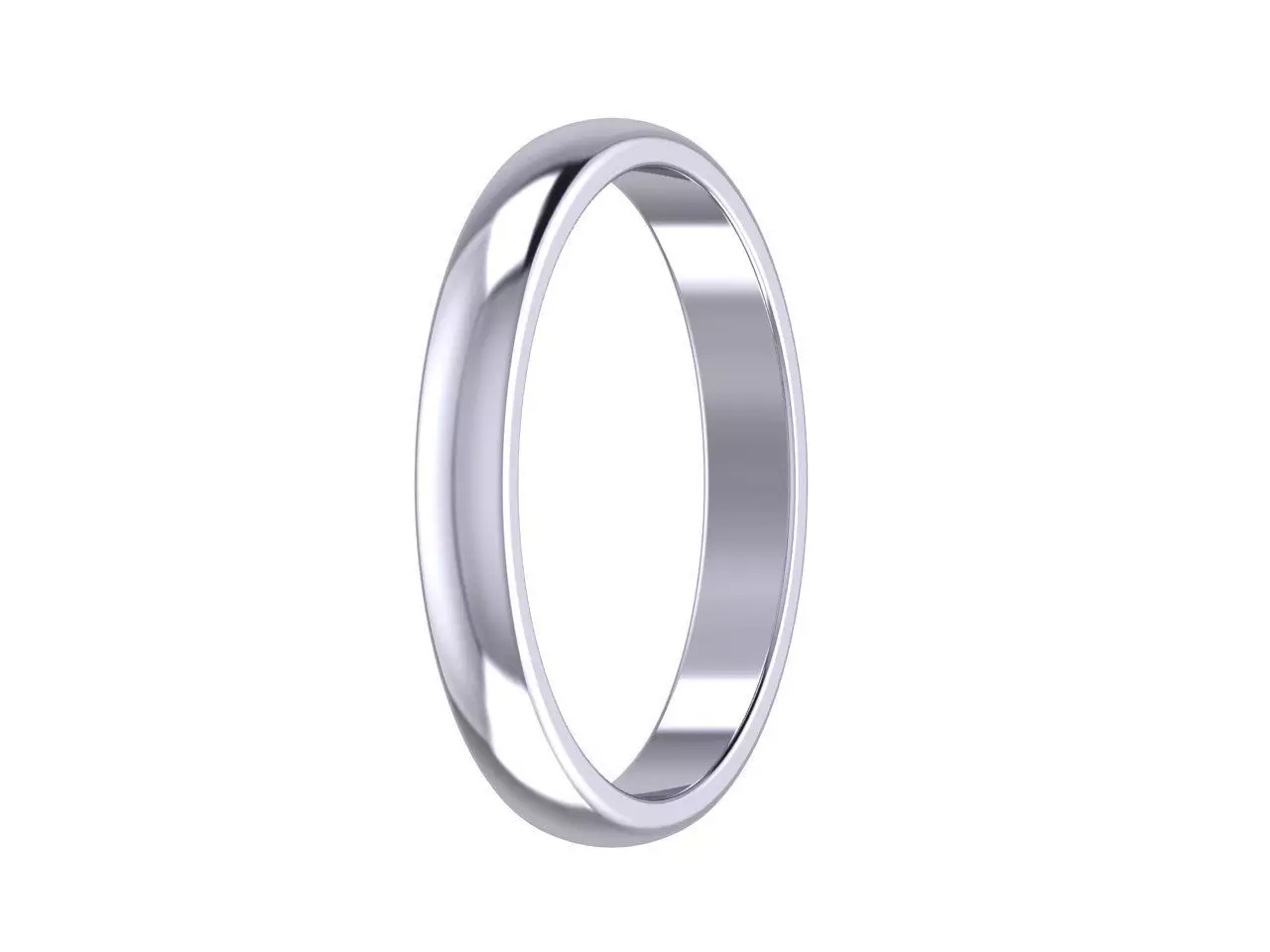 Set of Classic Wedding Bands 3D Ring Model 3D print model_5