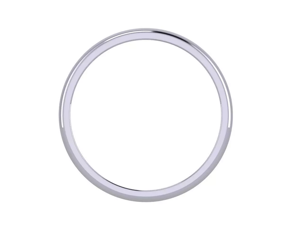 Set of Classic Wedding Bands 3D Ring Model 3D print model_4