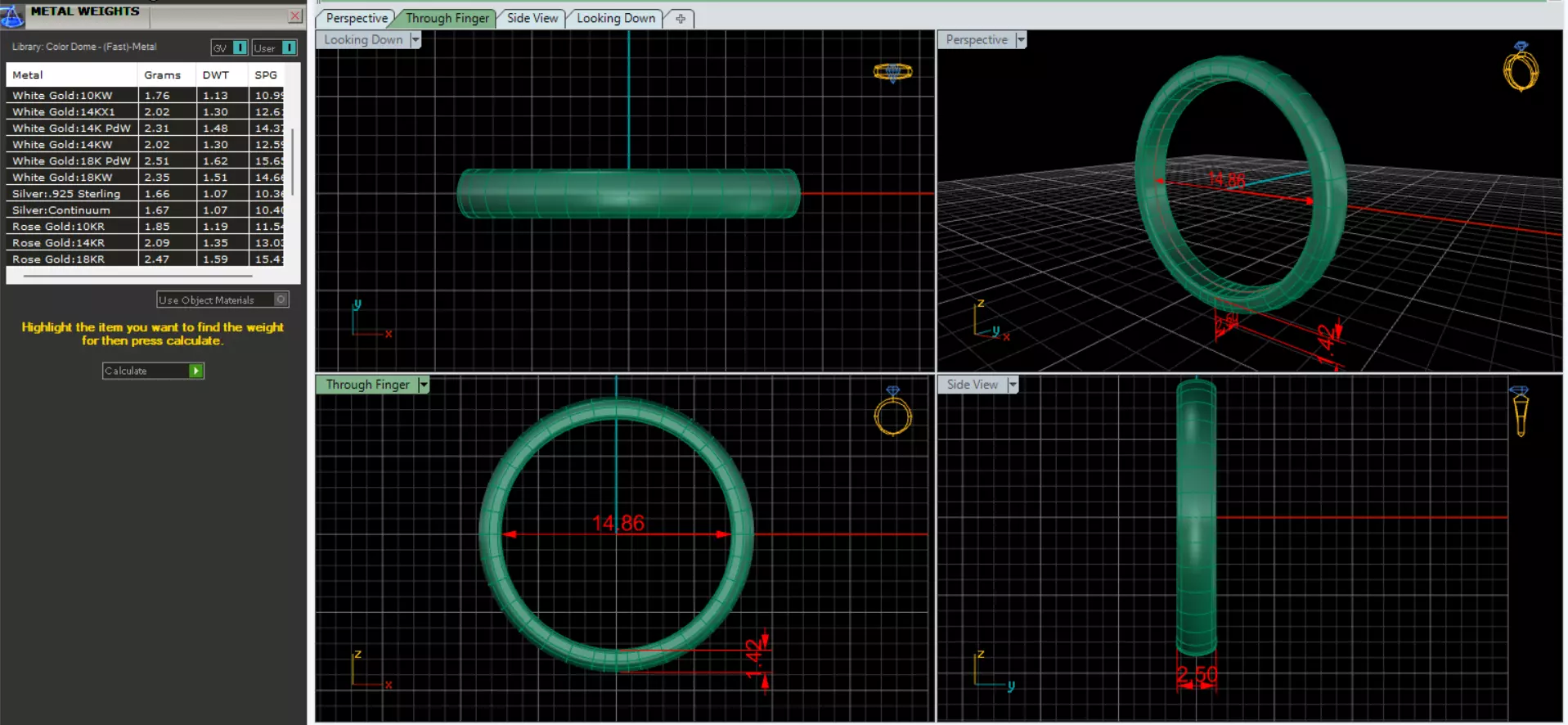 Set of Classic Wedding Bands 3D Ring Model 3D print model_11